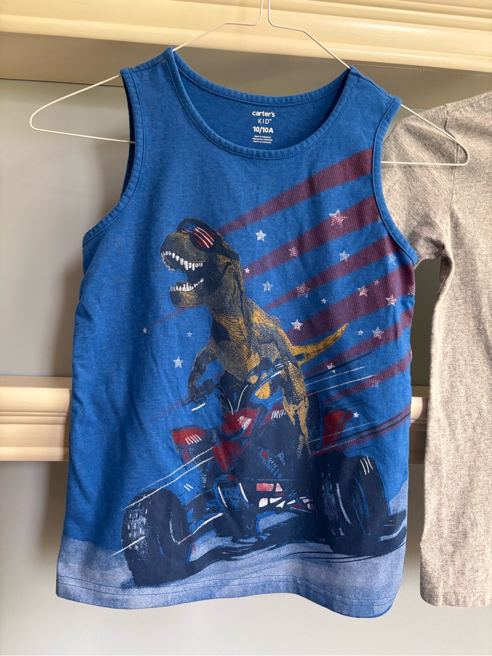 Carter's Boys Dino Graphic Tank & Tee Set - Blue & Gray - Picture 2 of 8